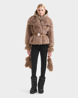 RUDSAK CHLOE WOMEN'S WOMEN'S FAUX FUR COAT WITH REMOVABLE DOWN HOOD DICKIE
