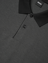 Boss Bubble-structure polo shirt in cotton