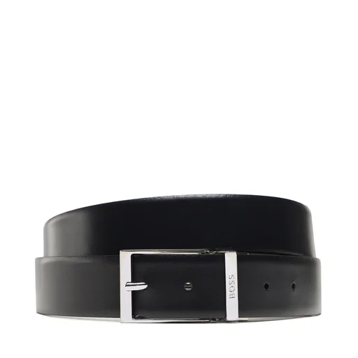 Boss ITALIAN-LEATHER BELT WITH Adjustable Clasp