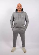 Boss Stretch-cotton tracksuit bottoms with logo detail