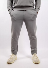 Boss Stretch-cotton tracksuit bottoms with logo detail