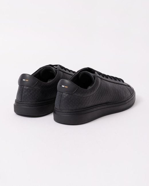 Boss Kieran Tenn Leather Sneakers