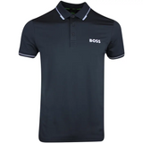 BOSS Green Contrast-logo Paul Pro Polo shirt in a slim fit