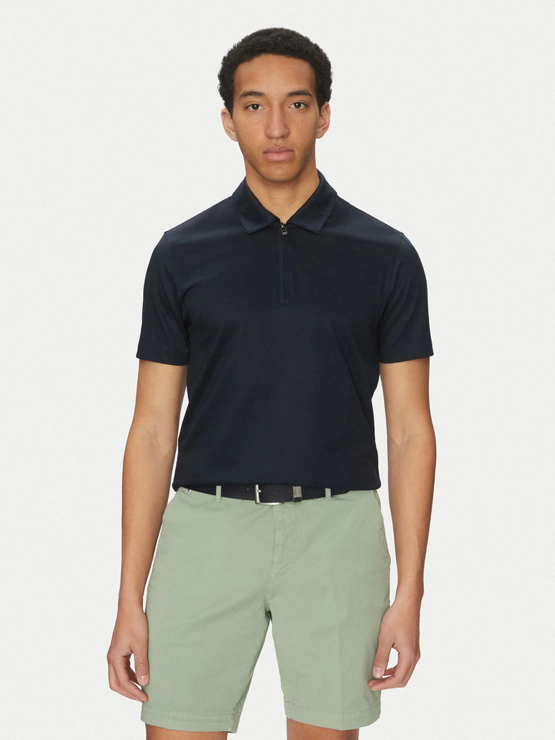 Boss Quarter Zip Polo Shirt