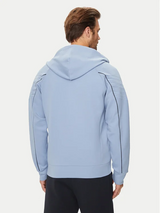 Boss Stretch cotton hoodie with Embossed Artwork