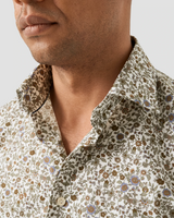 Eton Floral Print Signature Twill Shirt