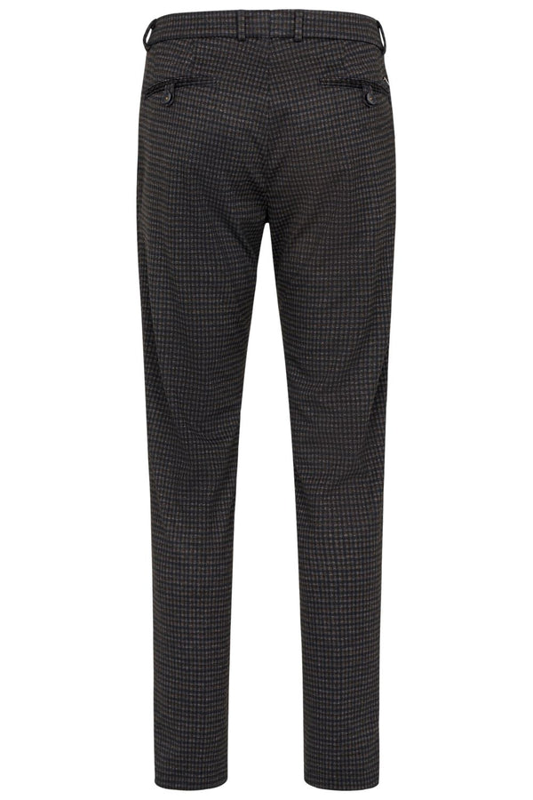 Bugatti Chinos with Modern Cut in Multi-Check