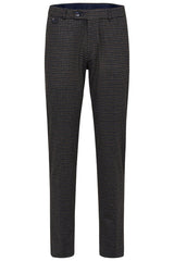 Bugatti Chinos with Modern Cut in Multi-Check