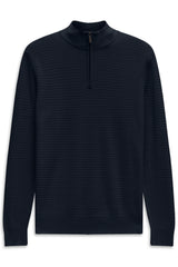 Textured Troyer sweater