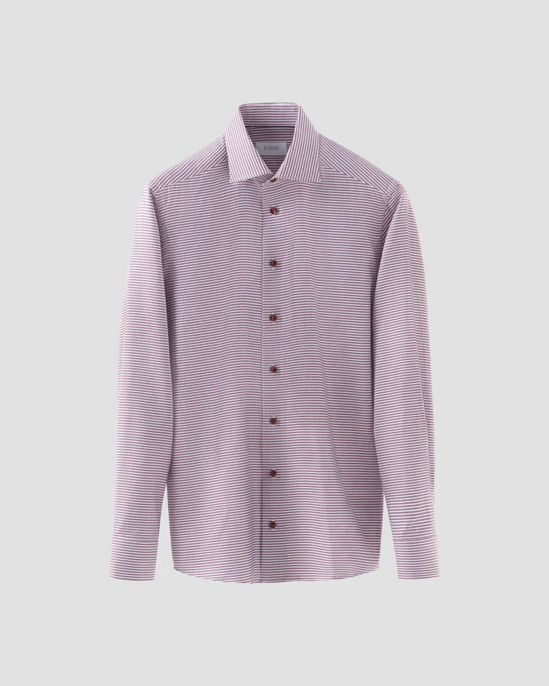 Eton Houndstooth Signature Twill Shirt