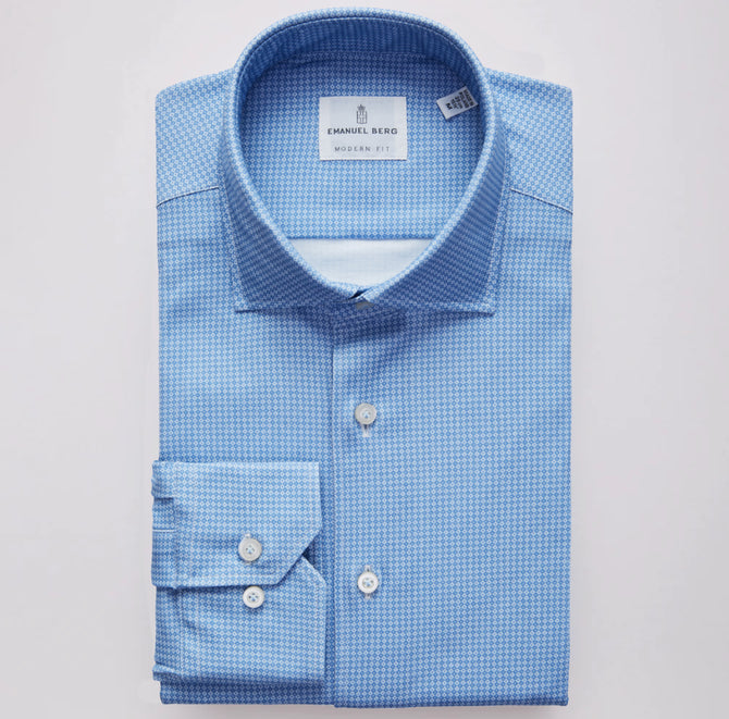 Emanuel Berg Byron Grey 4Flex Shirt