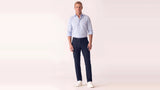 MOBILE FLAT FRONT PANT IN TWILIGHT TWILL JERSEY