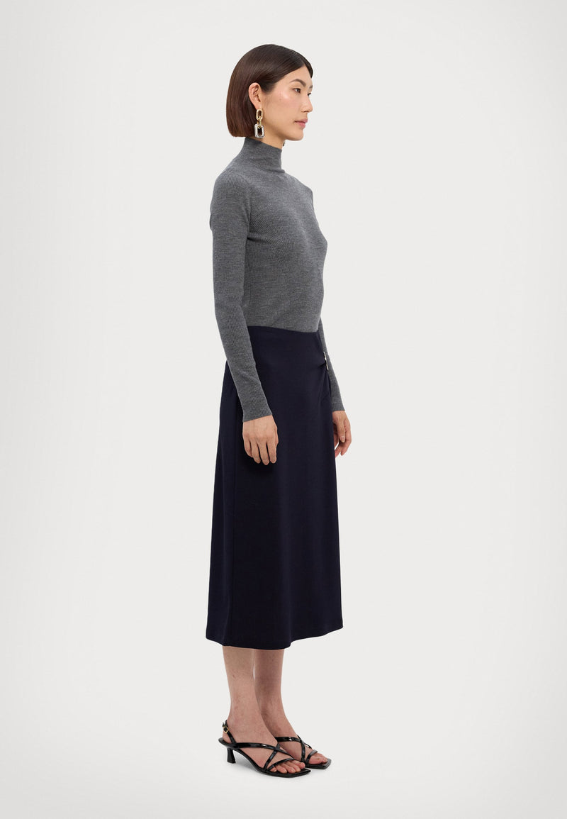 Max Mara Paolo Pencil Skirt in Navy