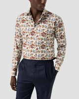 Eton Floral Print Signature Twill Shirt