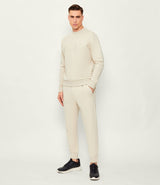 Boss Stretch-cotton tracksuit bottoms with logo detail