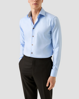 Eton Geometric Effect Textured Twill Shirt