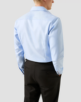 Eton Geometric Effect Textured Twill Shirt