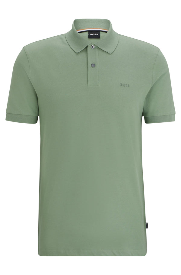 Boss COTTON POLO SHIRT WITH EMBROIDERED LOGO