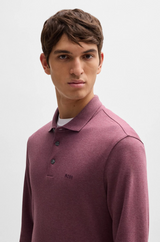 Boss Interlock-Cotton Polo Shirt with Embroidered Logo