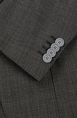 BOSS P-Huge-2Pcs-241 Slim Fit Suit in Micro Patterned Virgin Wool