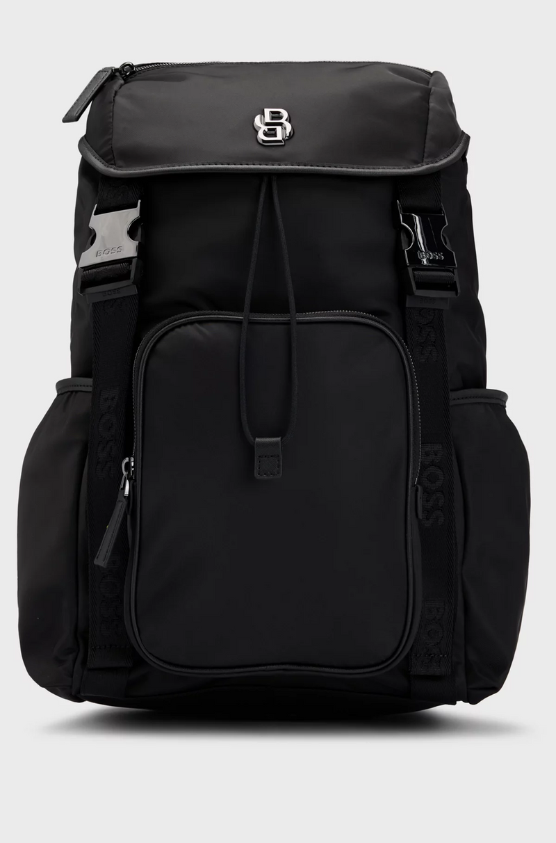 Boss Matte-Twill Backpack with Double Monogram and Full Lining