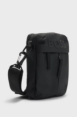 Boss Faux-Leather Reporter Bag with Tonal Logo