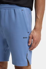 Boss  Active shorts in quick-dry fabric with reflective logo