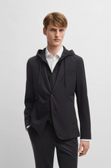 Boss Slim-Fit Jacket with Removable Hooded Inner