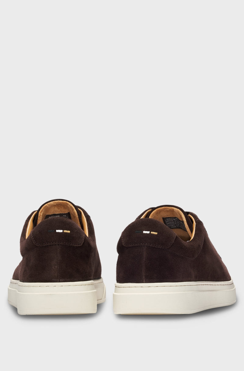 Boss Suede Trainers with Rubber Outsole