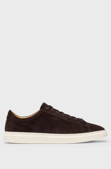 Boss Suede Trainers with Rubber Outsole