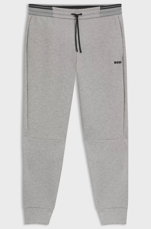 Boss Cotton-blend Tracksuit Bottoms with Striped Trims
