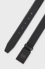 Boss Reversible Italian-leather belt with Double B monogram buckle