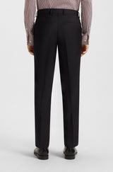 Two-piece slim-fit suit in patterned virgin wool