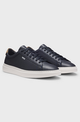 Kieran Leather Trainers with Rubber Sole