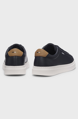 Kieran Leather Trainers with Rubber Sole