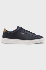Kieran Leather Trainers with Rubber Sole