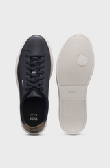 Kieran Leather Trainers with Rubber Sole