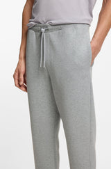 Boss Stretch-cotton tracksuit bottoms with logo detail