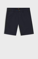 Boss  Orange Slim-fit chino shorts in printed stretch cotton
