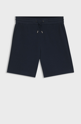 Structured-cotton shorts with drawcord