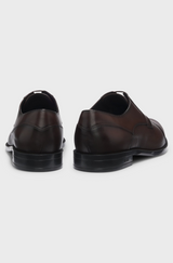 Boss Cap-toe Derby shoes in leather