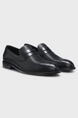 Boss Leather loafers with penny trim
