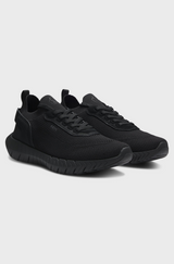 Boss MOTION trainers with knitted uppers and leather trims