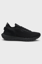 Boss MOTION trainers with knitted uppers and leather trims