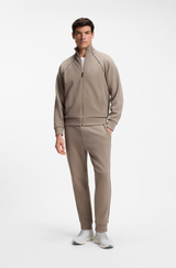 Boss MOTION trainers with knitted uppers and leather trims