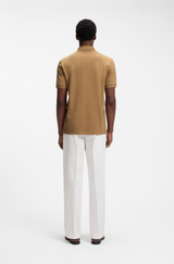 Regular-fit polo with zip closure