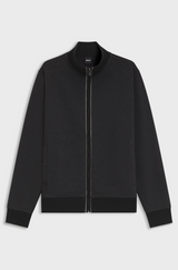 Cotton sweatshirt with zip neck
