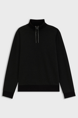 Funnel-neck cotton sweatshirt