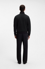 Funnel-neck cotton sweatshirt