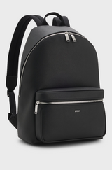 Northon Structured backpack with polished logo lettering